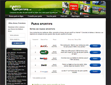 Tablet Screenshot of paris-sportifs.net